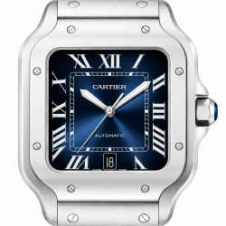 Cartier Santos Large Size WSSA0018 Blue Dial Watch